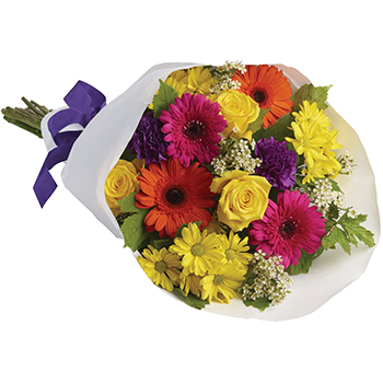 Code: B323. Name: Aurora. Description: We have a bright and funky bouquet that is sure to please. You absolutely know who will really love this one. Price: NZD $125.95